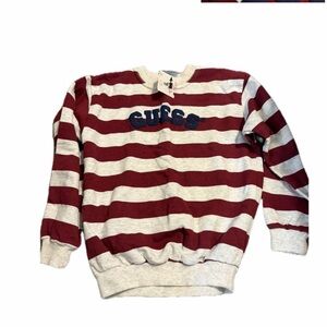 Vintage girls xl guess pullover sweatshirt striped
